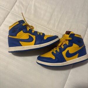 Jordan Kids Sneakers in Blue and Yellow